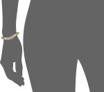 Nine West Women's Boxed Bracelet Pave Heart Stretch - Image 2